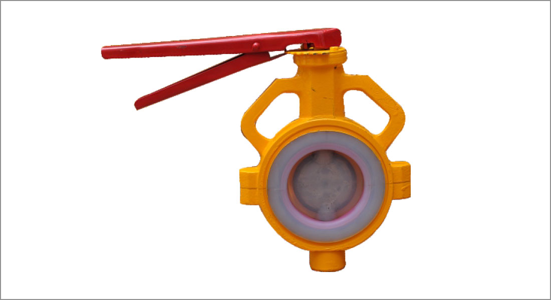 fep lined butterfly valve